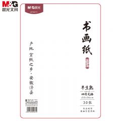 晨光（M&G） APY907Y1文具4开/30张无格书法纸 泾县半生半熟宣纸 写意国画用纸 毛笔练习初学者练字纸开学文具