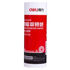 得力deli热敏纸32042卷/筒， 80mm*58mm*27m  单位：（筒）