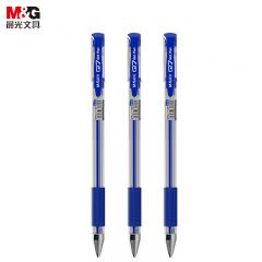晨光(M&G)  文具经典风速Q7/0.5mm蓝色中性笔 拔盖子弹头签字笔12支/盒