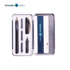 施耐德（Schneider） 金色年华学生日用送礼成人练字商务办公用钢笔 金色年华 黑色 0.5mm