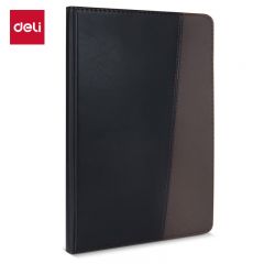 得力（deli） 25K120张时尚撞色商务皮面本 会议记事本日记本笔记本子文具办公用品 7911