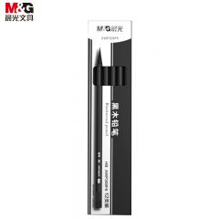 晨光（M&G） AWP308F6 HB木杆铅笔黑木六角HB带皮头 考试美术生素描书写铅笔
