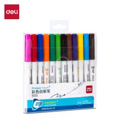 得力（deli） S531彩色白板笔（混）儿童学生涂鸦绘画笔杆办公会议家庭教学