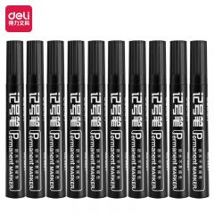 得力（deli） 6821 油性粗头记号笔物流大头笔签名笔马克笔办公用品 黑色