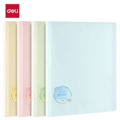 得力 60页试卷册文件夹果冻晴天系列混色 PQ306-60