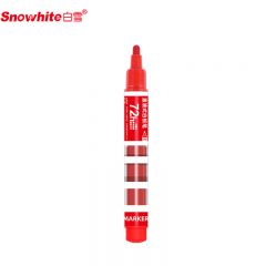 白雪(snowhite)WB-588单头红色白板笔 可擦易擦记号笔 会议笔8支/盒