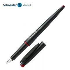 施耐德（Schneider） 美工红黑色 钢笔学生用美术设计钢笔练字书写绘画艺术字体德国进口0.5mm尖