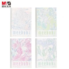 晨光（M&G） WB5656AA meebokiB5无线本40页-枝繁花茂8本装 双倍速滑纸笔记本本子高颜值记事本