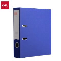 得力（deli） 5481 加厚型欧式带孔快劳夹A4两孔文件活页夹打孔夹资料文件册双孔合同插页档案夹快捞夹 3英寸背宽/约72mm 蓝色