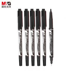 晨光（M&G）XPMV7403记号笔小双头勾线笔 1.0mm 蓝色 12支/盒（盒）适用于绘画书写办公