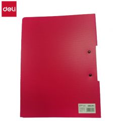 得力（deli） 5011 A4横式折页板夹文件夹会议夹诗朗诵签约夹板写字板书写板夹试卷收纳夹菜单夹 红色