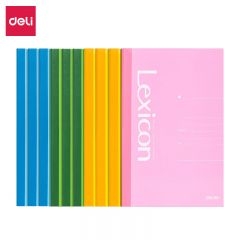 得力（deli） 10本A5/60张无线胶装软抄本记事本 工作笔记本子/ 日记本 文具办公用品 7669