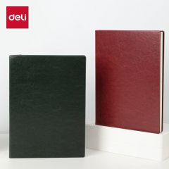 得力（deli） 3185 16K160张加厚商务皮面本会议记事本日记本笔记本子文具 绿色