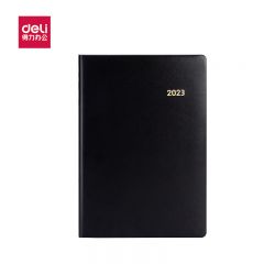 得力deli工作手册 3337黑色、170页、16K(本)单位：（本）