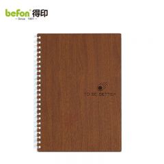 得印（befon）  80张A5线圈本横线/方格/纯白色内页学生订软手抄本螺旋记事本日记本笔记本子文具橙色4464