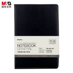 晨光（M&G） APY1BK78A记事本普惠皮面笔记本120页32K日记本商务办公学生用黑色