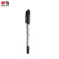 晨光（M&G） SPM21302文具中小学生办公双头记号笔史努比海洋风勾线笔黑色