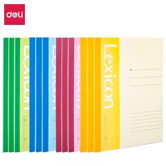 得力（deli） 7655 记事本笔记本子软抄本无线装订软面抄工作笔记本办公用品 A5100页/本单本装