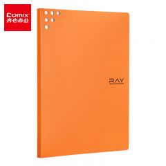 齐心（Comix） A6112资料册A420袋彩色文件收纳册活页插袋文件夹办公学生用品
