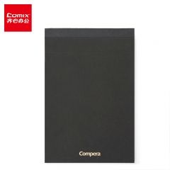 齐心（COMIX）C8206 A5 5*5mm方眼 80张/本 商务 拍纸本黑色