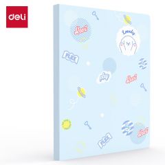 得力（deli） 72493  A4/30页内袋时尚款资料册中小学生试卷资料分类收纳袋文件保护 颜色随机