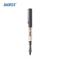 宝克（BAOKE） BK111 0.5mm蓝色直液式针管头笔学生考试中性签字笔水笔 12支/盒