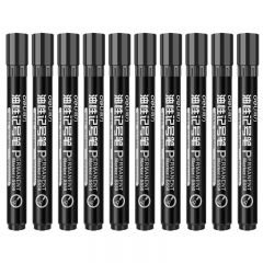 得力(deli) S550油性粗头记号笔物流大头笔 签名笔马克笔办公用品 黑色