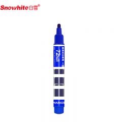 白雪(snowhite)WB-588单头蓝色白板笔 可擦易擦办公记号笔 会议笔8支/盒