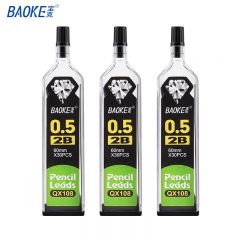 宝克（BAOKE）QX108 活动铅芯0.5mm2B 自动铅笔替芯 30支/瓶 共12瓶/盒