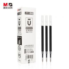 晨光(M&G) 文具0.5mm黑色学生考试速干中性笔芯 按动子弹头签字笔替芯 优品系列水笔芯 12支/盒2011 新年礼物