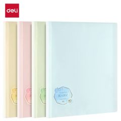 得力 40页试卷册文件夹 果冻晴天系列混色 PQ306-40