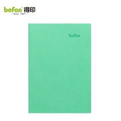 得印（befon） A6笔记本子工作学习日记本手帐记事本子商务办公用品文具PU皮彩色本绿色9879