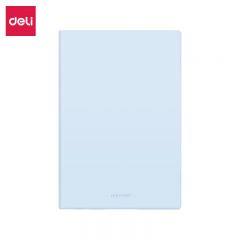 得力（deli） A5/96张肤感软皮面本 小清新糖果色日记本记事本笔记本子文具210mm*143mm 22283浅蓝