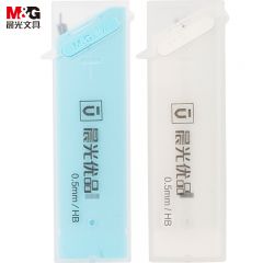晨光（M&G） ASL37402 HB自动铅笔替芯 0.5mm树脂铅芯 优品系列学生考试铅笔芯 60mm*20根/盒 单个装颜色随机开学文具