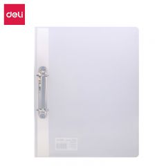 得力（deli） 5381  A4两孔D型透明文件夹活页打孔文件夹资料夹子文件收纳办公用品