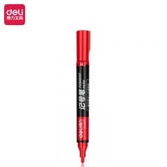 得力(deli)  6881粗头物流油性记号笔马克笔记号笔大头笔办公用品 红色