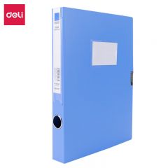 得力（deli） 5622ES 塑料文件盒档案盒办公用品 背宽35mm蓝色