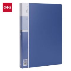得力（deli） 5005  A4/60页商务资料册插袋文件册活页文件夹文件收纳袋活页插袋文件夹