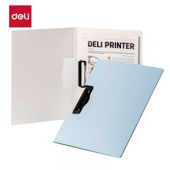 得力（deli） A4横式折页板夹文件夹会议夹诗朗诵签约夹板写字板书写板夹 试卷收纳夹菜单夹 5011蓝色
