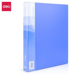 得力（DELI） 60页资料册 蓝 竖式插页袋 5260  2本起订