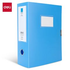 得力（deli）5626ES_100MM档案盒文件盒资料收纳盒 蓝色