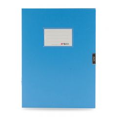 晨光（M&amp;G） ADM94817B3寸档案盒文件收纳整理耐用牢固粘扣A4文件盒资料盒背宽55mm蓝色单个装