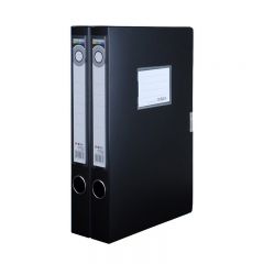 晨光（M&amp;G） ADM94816A2寸档案盒文件收纳整理耐用牢固粘扣A4文件盒资料盒背宽35mm黑色