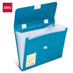 得力（deli） 72593手提风琴包A4多层文件夹学生试卷收纳资料册办公文件保护