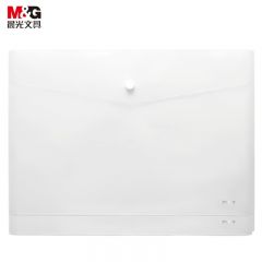 晨光（M&G） ADM945E8 透明纽扣袋12个按扣袋 办公文件袋学生试卷收纳档案袋 资料整理收纳袋