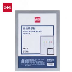 得力（deli） 50871  A4磁性展示贴营业执照框副本保护套文件框公告栏通知贴纸 办公用品