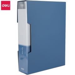 得力（deli） 资料册文件夹资料夹插页袋办公收纳学生试卷10至100页 文件册 办公用品 5100_100页
