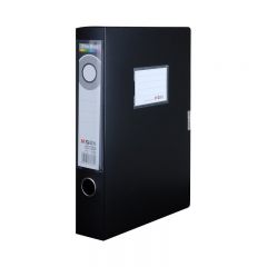 晨光（M&amp;G） ADM94817A3寸档案盒文件收纳整理耐用牢固粘扣A4文件盒资料盒背宽55mm黑色单个装