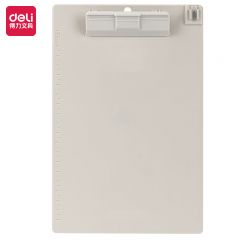 得力（deli）9254 A5带笔夹耐用商务书写板夹文件夹菜单夹试卷资料收纳夹 混色发 办公用品