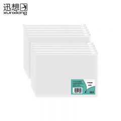 迅想 A4透明防水文件袋10只装资料袋文具袋收纳袋拉链袋防水票据证件袋 5448
